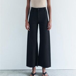 Zara - ZW COLLECTION HIGH WAIST MARINE STRAIGHT JEANS